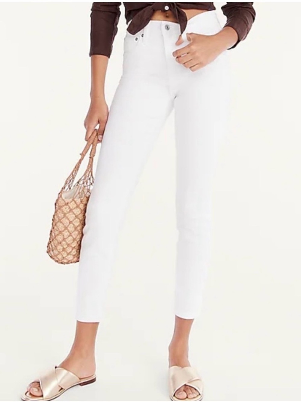 JCREW White Toothpick Jeans